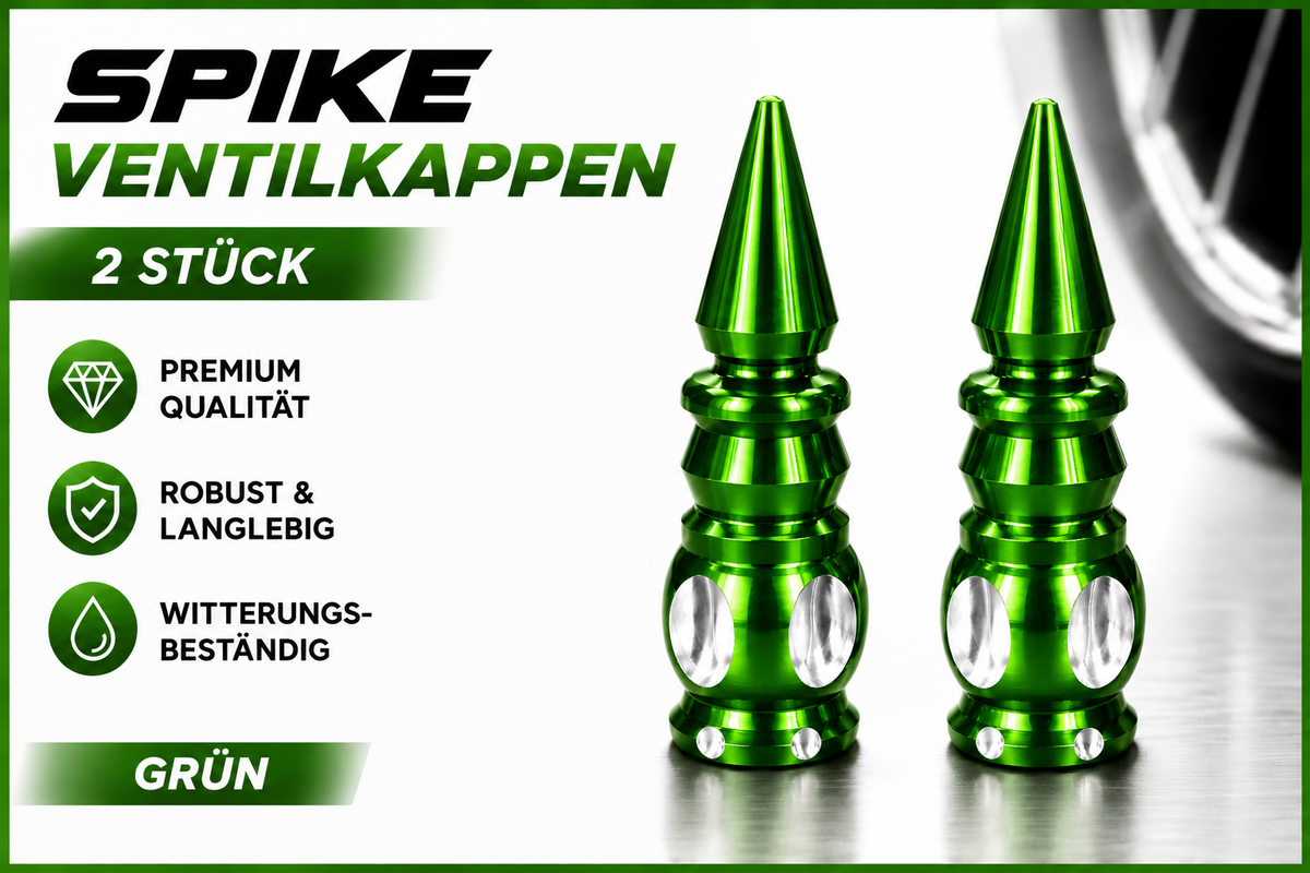 Ventilkappen Spike Premium Version 4 Stück Alu verschiedene Farben Schrader