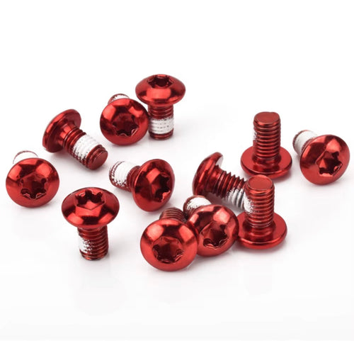 12x M5x9 Bremsscheiben Schrauben T25 Torx MTB Fahrrad E-Bike farbig