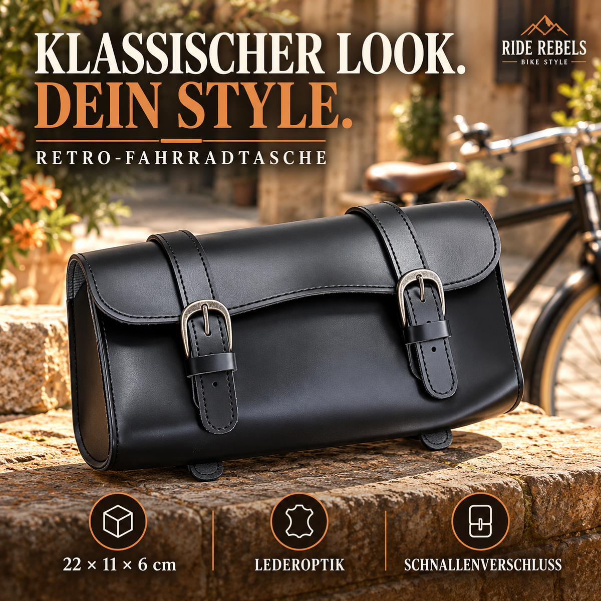 Retro-Fahrradtaschen in Lederoptik – 4 Modelle für deinen Vintage-Look