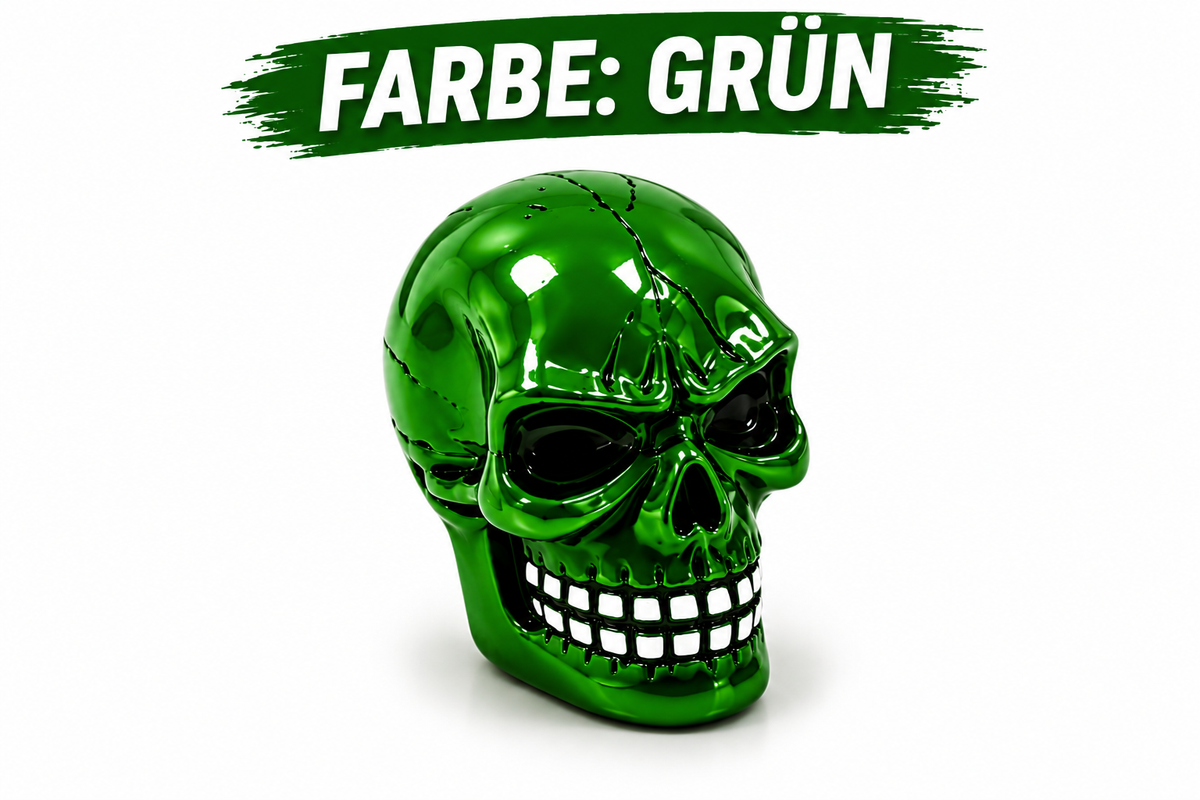 Ventilkappen, Premium Totenkopfdesign 4Stück Handbemalt Schraderventile