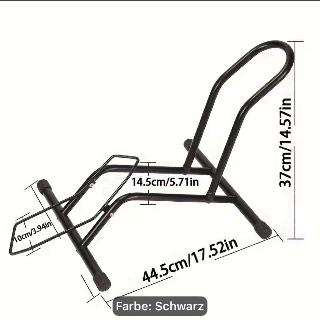 Fahrradständer Schwarz – Freistehender Bodenständer für Garage & Zuhause