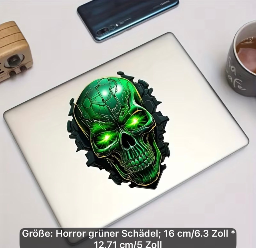 Totenkopf Aufkleber – Skull Sticker in 5 markanten Designvarianten