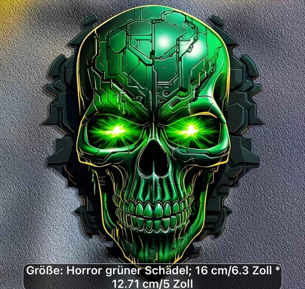 Totenkopf Aufkleber – Skull Sticker in 5 markanten Designvarianten