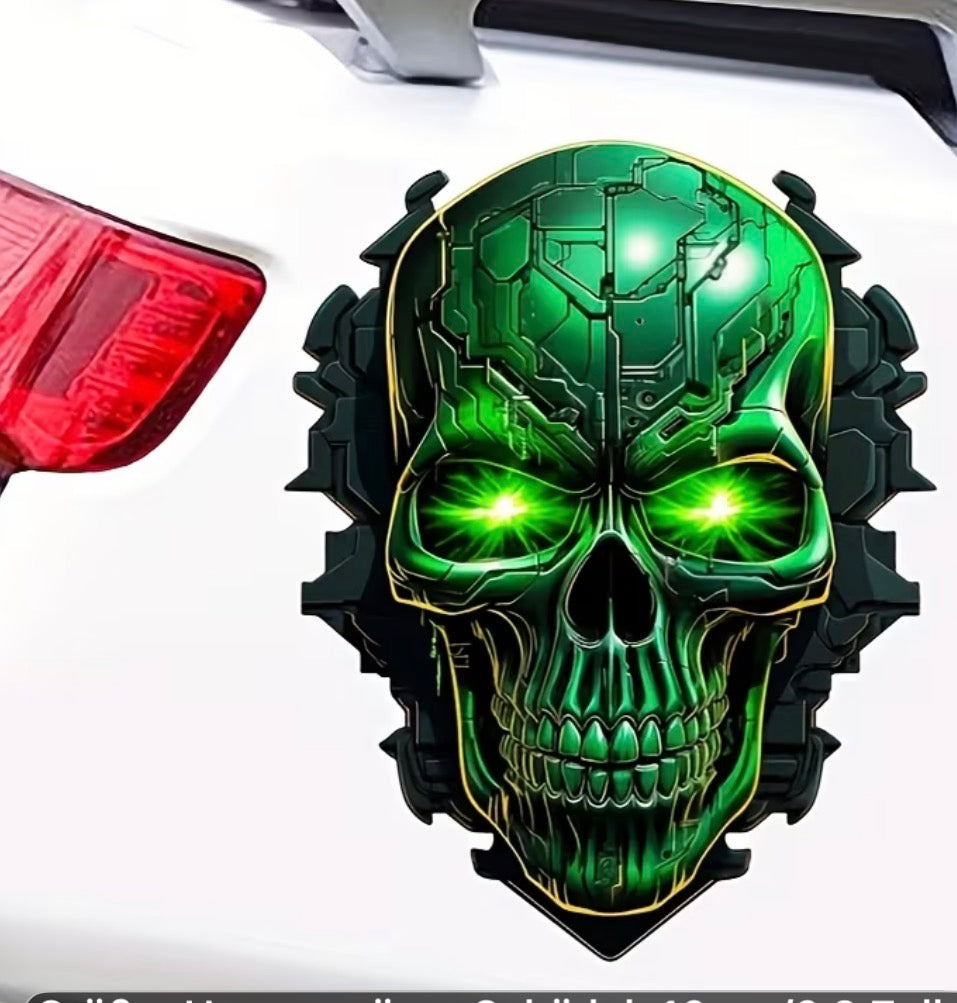 Totenkopf Aufkleber – Skull Sticker in 5 markanten Designvarianten