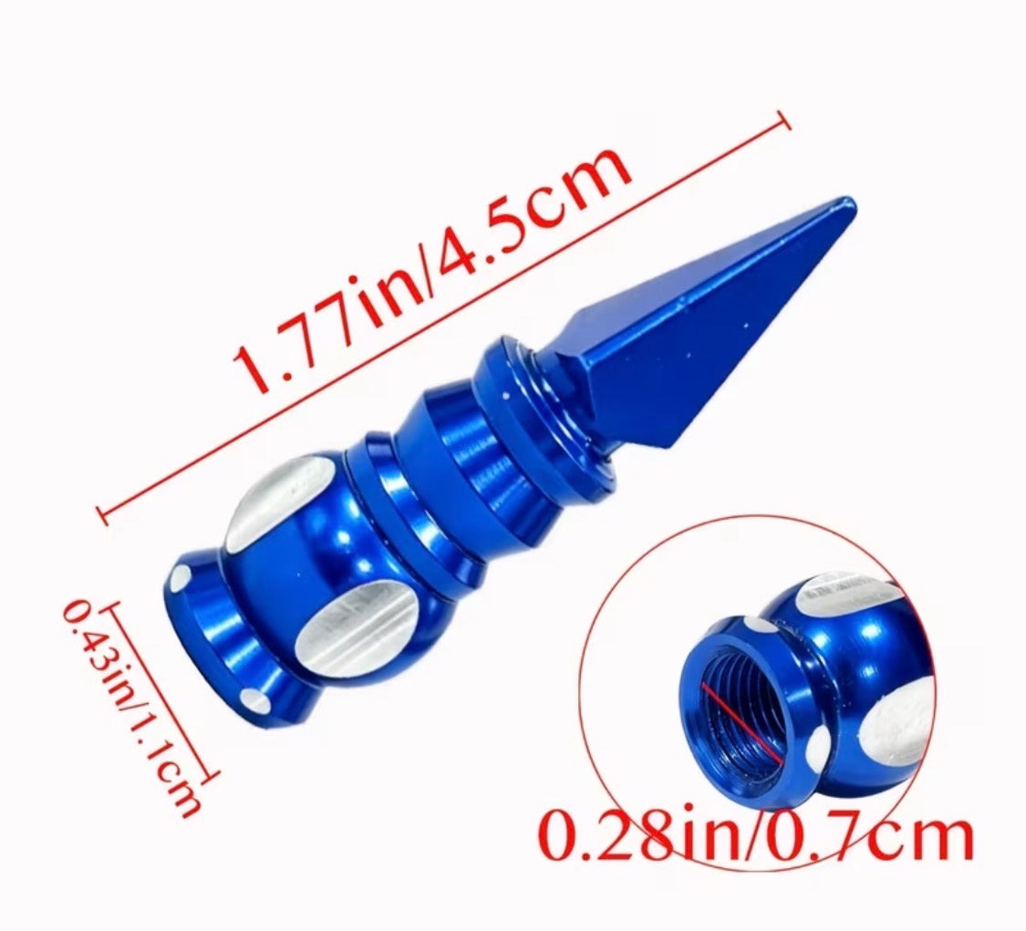 Ventilkappen Spike Premium Version 4 Stück Alu verschiedene Farben Schrader