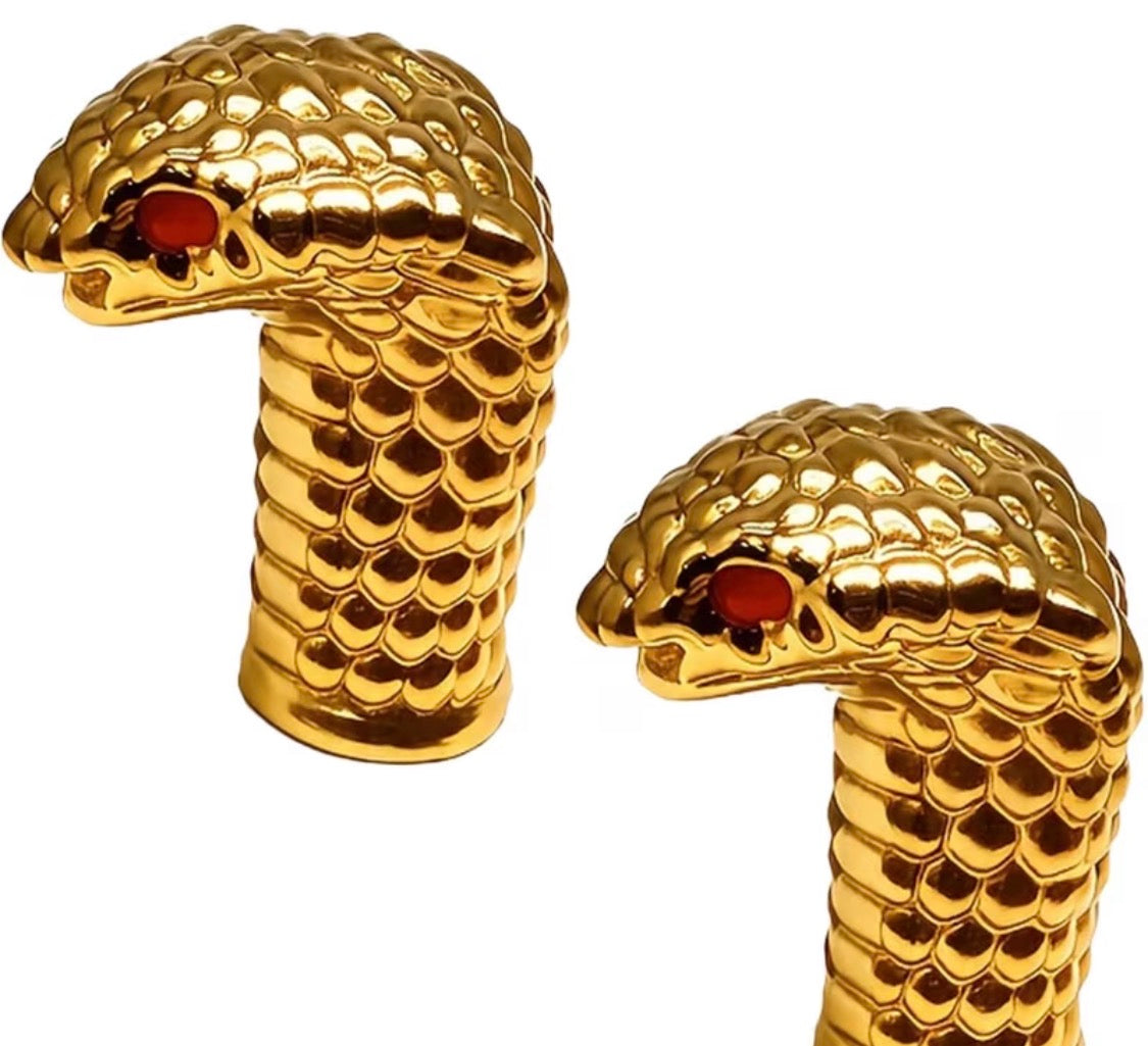 Ventilkappen Cobra rote Augen Schrader stylisch 2 Stück 2 Varianten