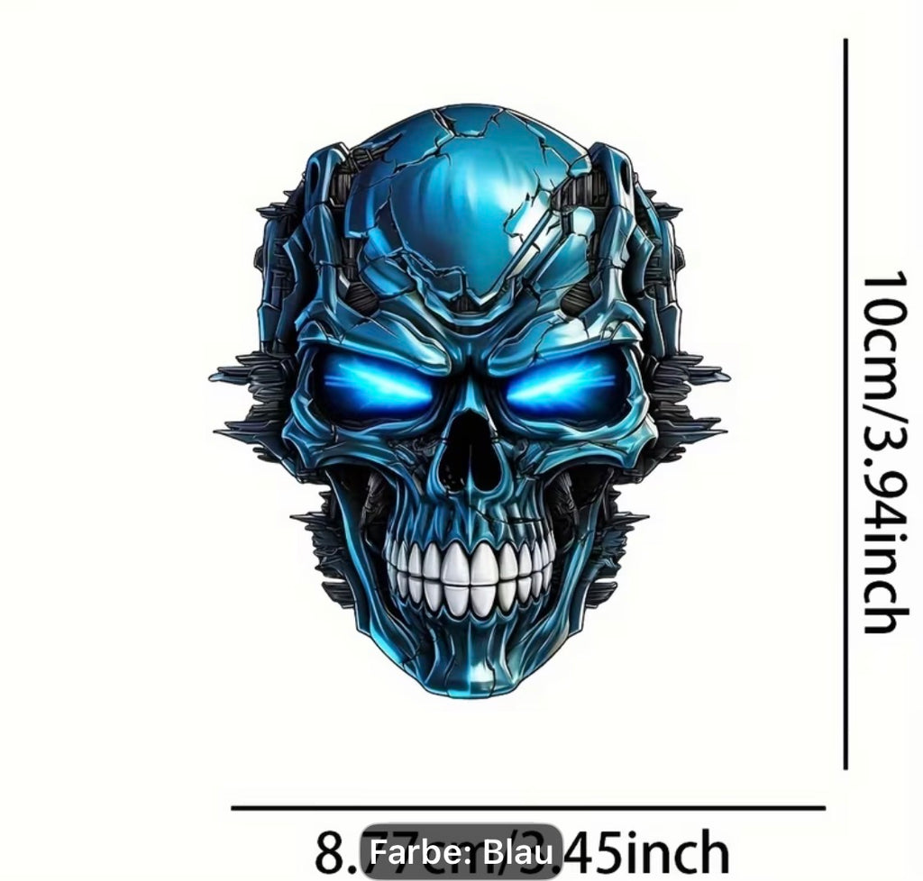 Totenkopf Aufkleber – Skull Sticker in 5 markanten Designvarianten