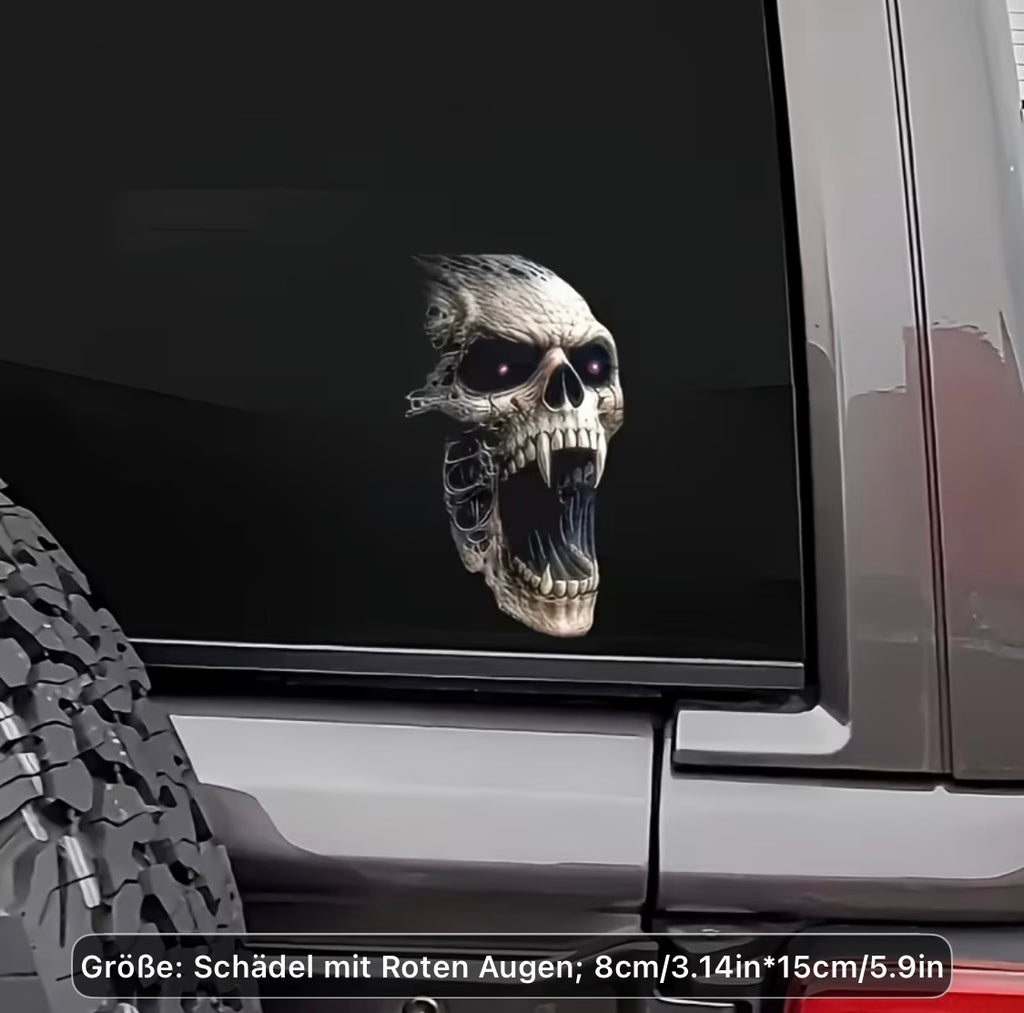 Totenkopf Aufkleber – Skull Sticker in 5 markanten Designvarianten