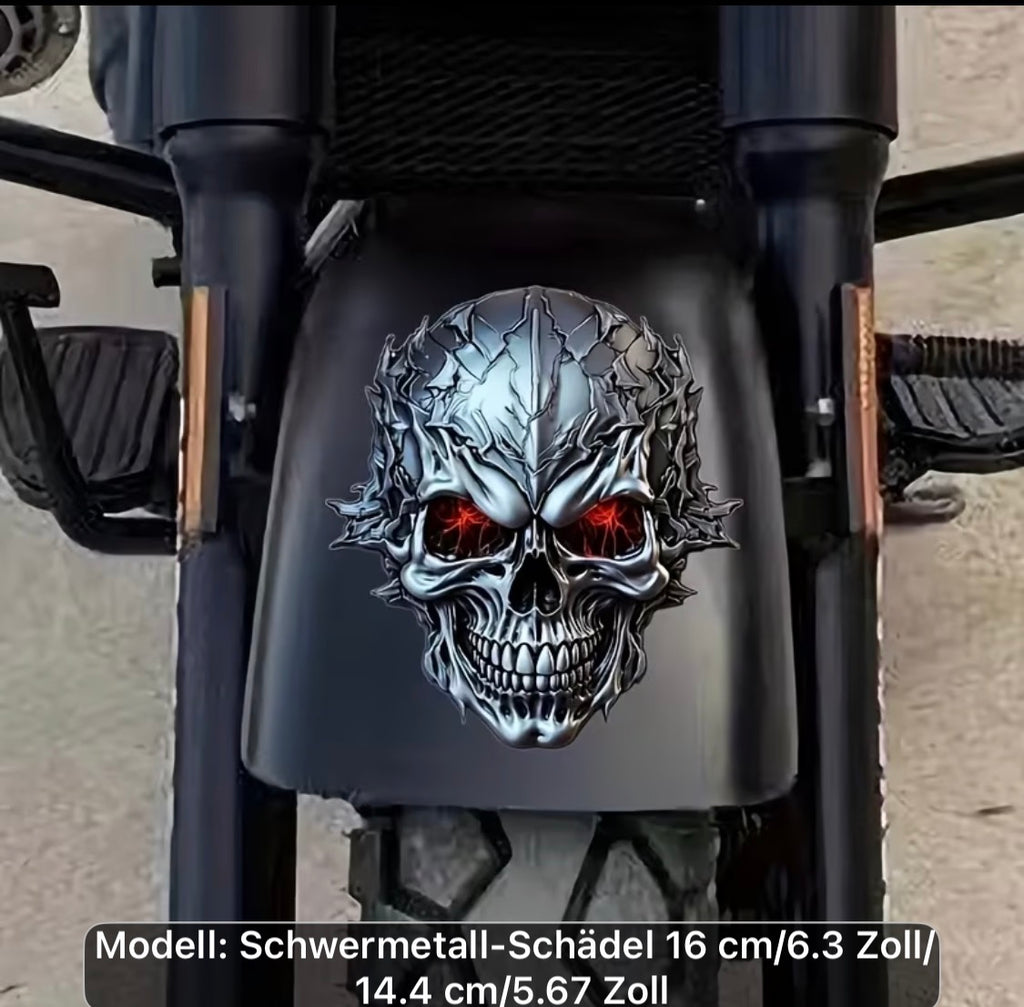 Totenkopf Aufkleber – Skull Sticker in 5 markanten Designvarianten