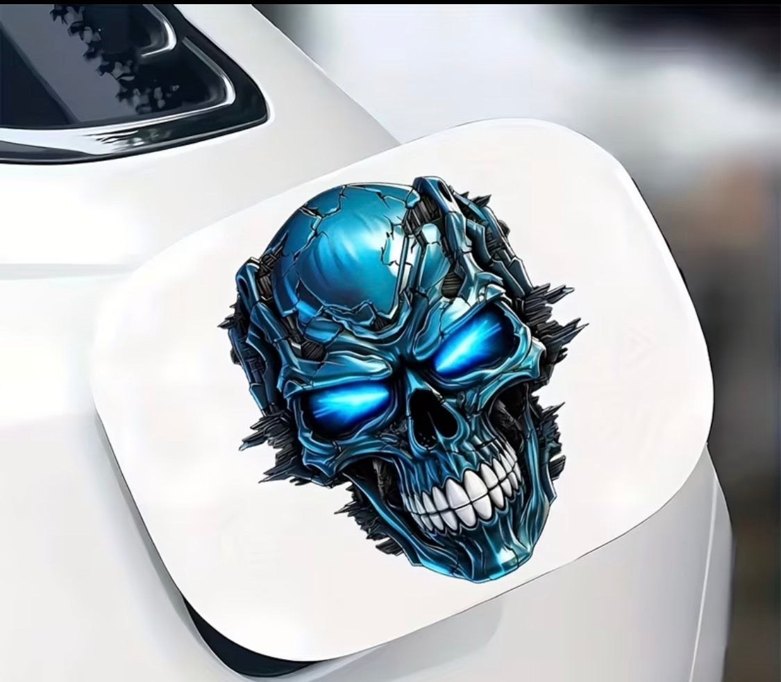 Totenkopf Aufkleber – Skull Sticker in 5 markanten Designvarianten
