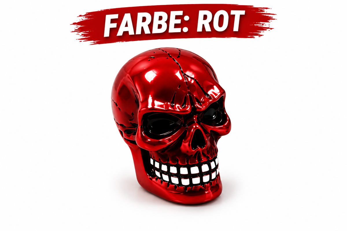Ventilkappen, Premium Totenkopfdesign 4Stück Handbemalt Schraderventile