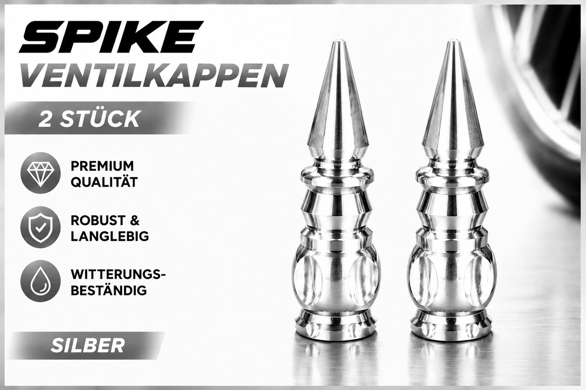 Ventilkappen Spike Premium Version 4 Stück Alu verschiedene Farben Schrader