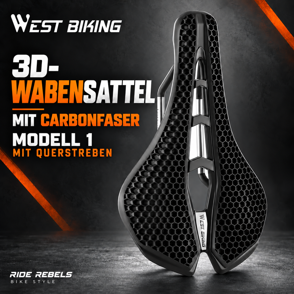 West Biking 3D gedruckter Honeycomp-Carbonfaser-MTB und Rennradsattel