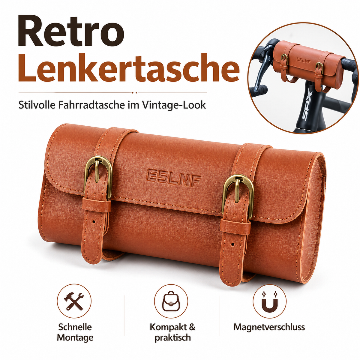 Retro-Fahrradtaschen in Lederoptik – 4 Modelle für deinen Vintage-Look